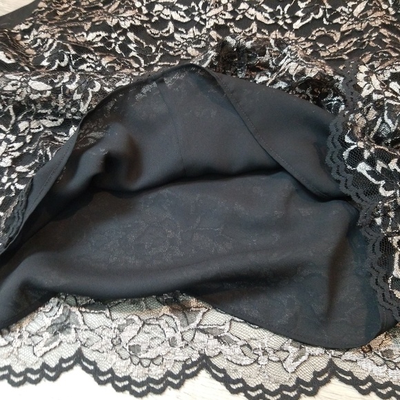 RENA ROWAN Silver & Black Cocktail Elegant Cami Tank Top Evening 18W - Picture 7 of 10